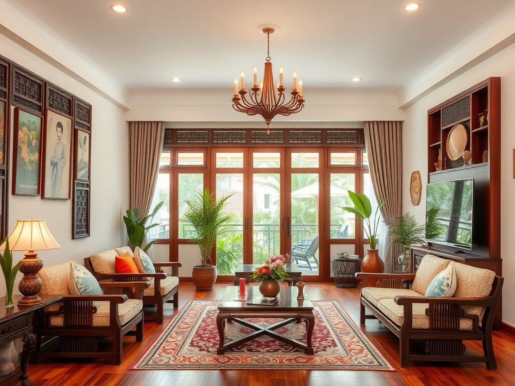 Khu vực phòng khách trang trí đẹp trong nhà Việt