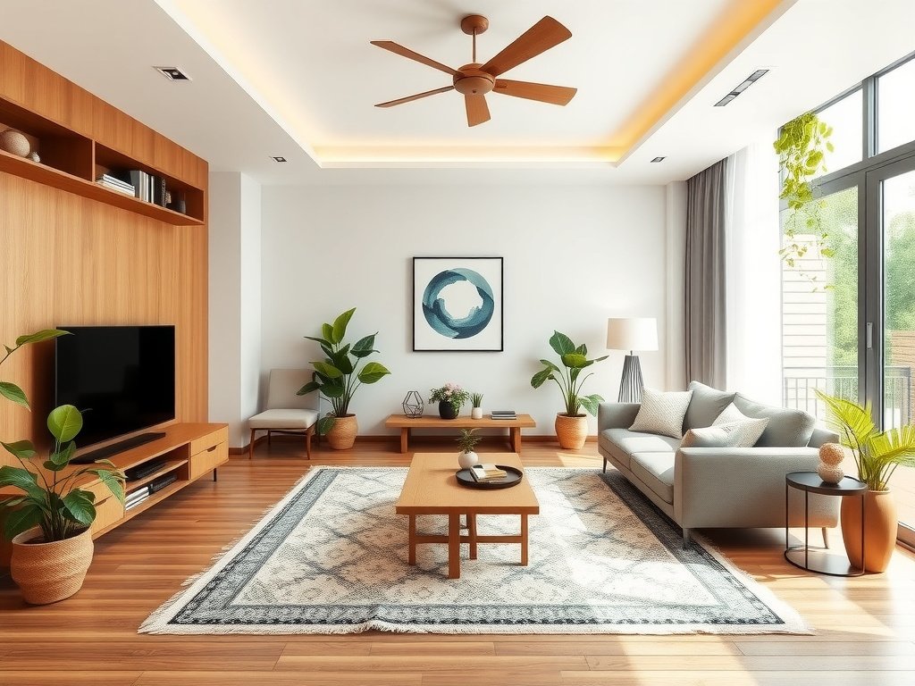 Không gian sống rộng rãi Việt Nam với vẻ sạch sẽ và ngăn nắp