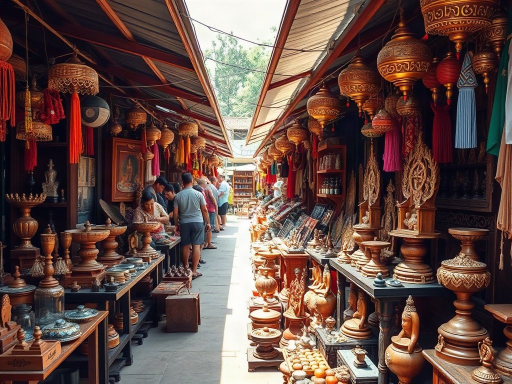 Quầy bán sản phẩm chăm sóc bàn thờ gỗ