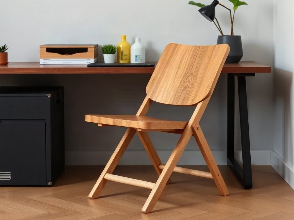 Không gian làm việc hiện đại Việt Nam với ghế bố xếp.