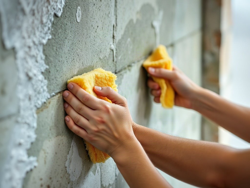 Làm sạch tường bằng bọt biển ở Việt Nam