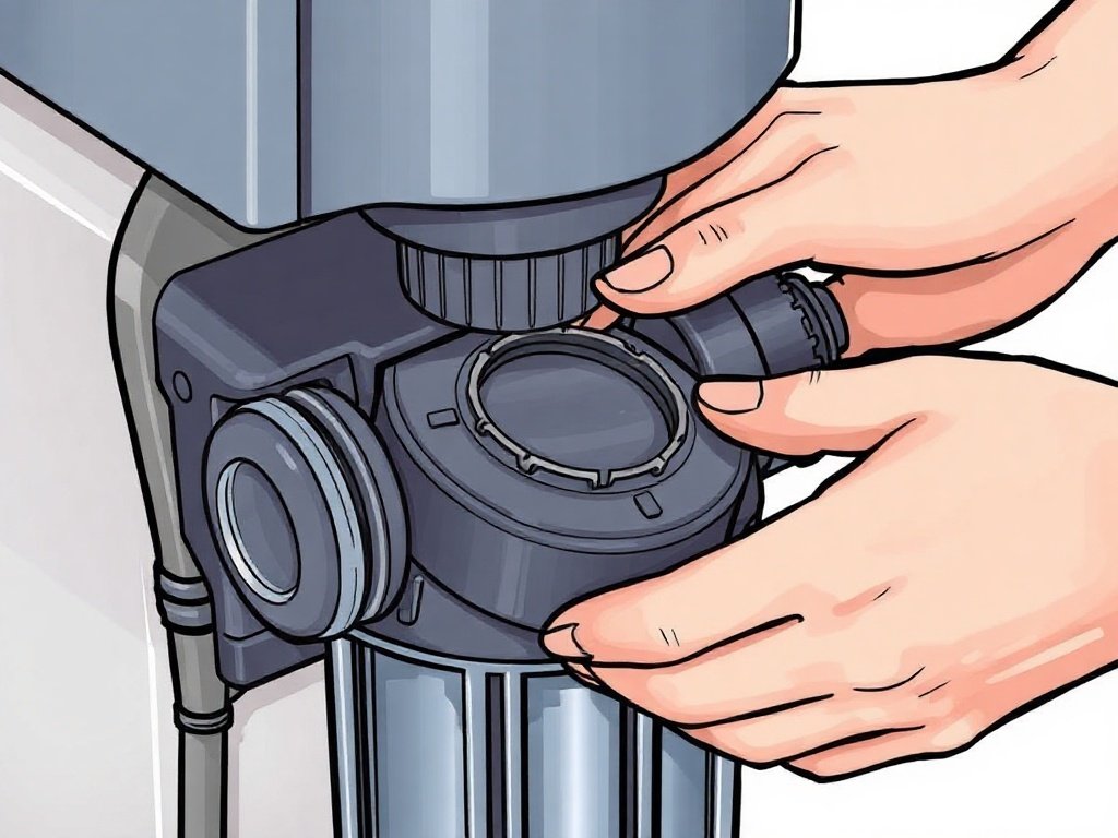 Lắp ráp máy lọc nước sau khi vệ sinh