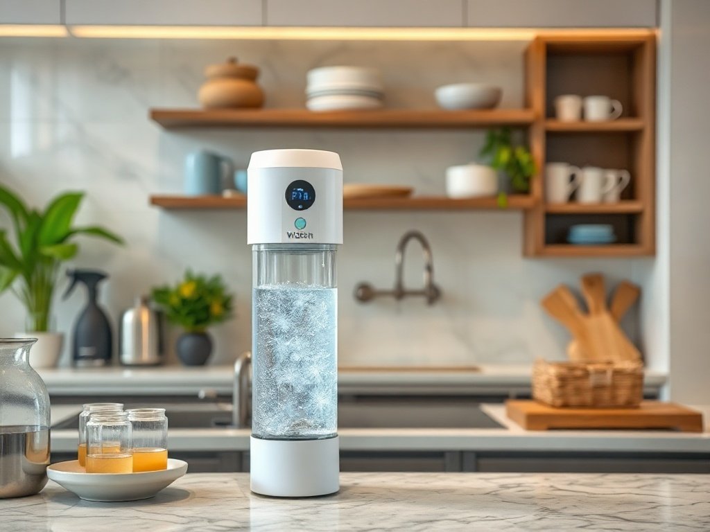 Máy lọc nước sạch bóng trong căn bếp hiện đại