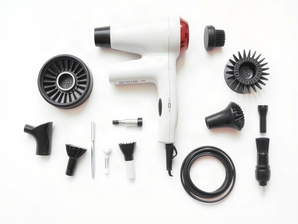 Máy sấy tóc được tháo rời để làm sạch