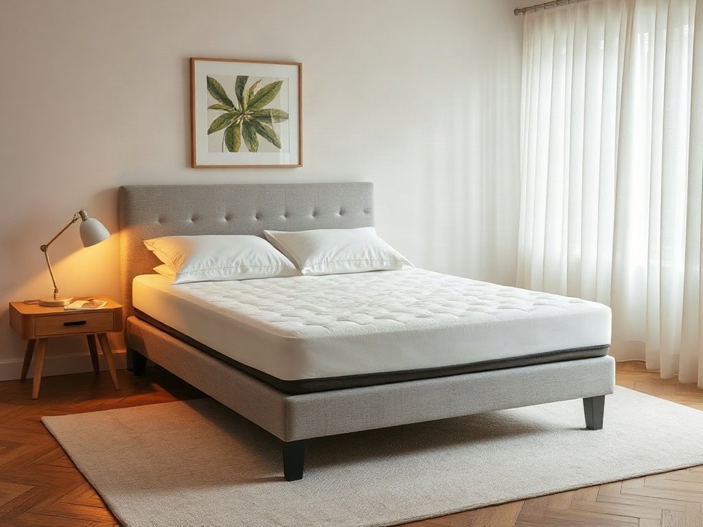Nệm cao su thiên nhiên được bảo dưỡng tốt trong phòng ngủ