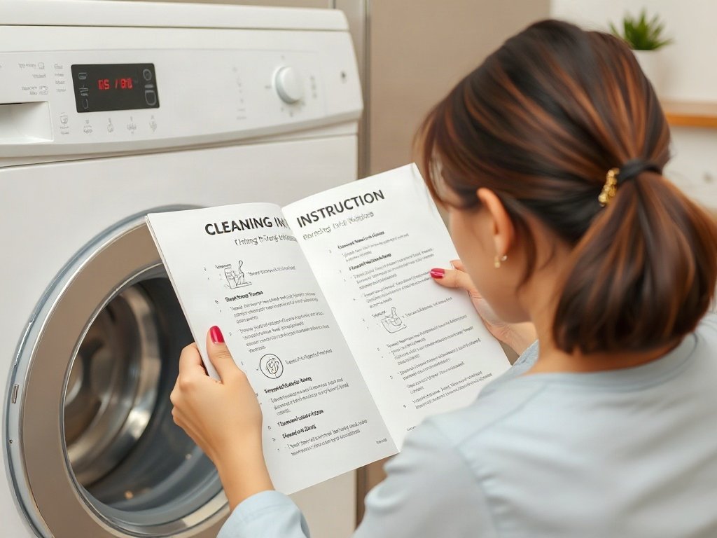 Người Việt đọc hướng dẫn vệ sinh thiết bị gia dụng