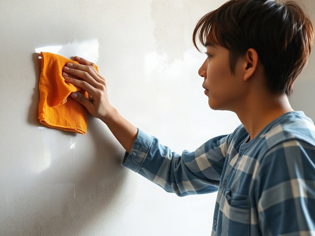 Người Việt dùng baking soda lau vết bút trên tường