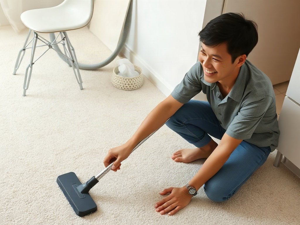 Người Việt nhìn thảm sạch bóng sau khi làm sạch