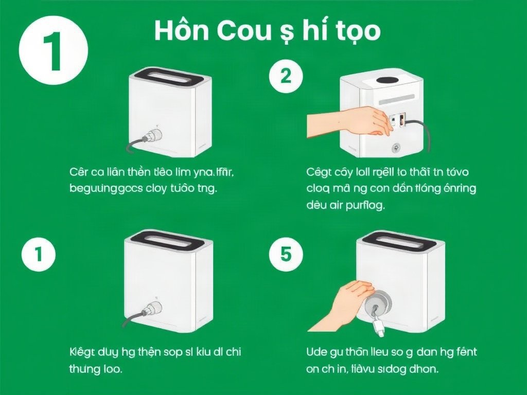Người Việt rút phích cắm máy lọc không khí trước khi vệ sinh.