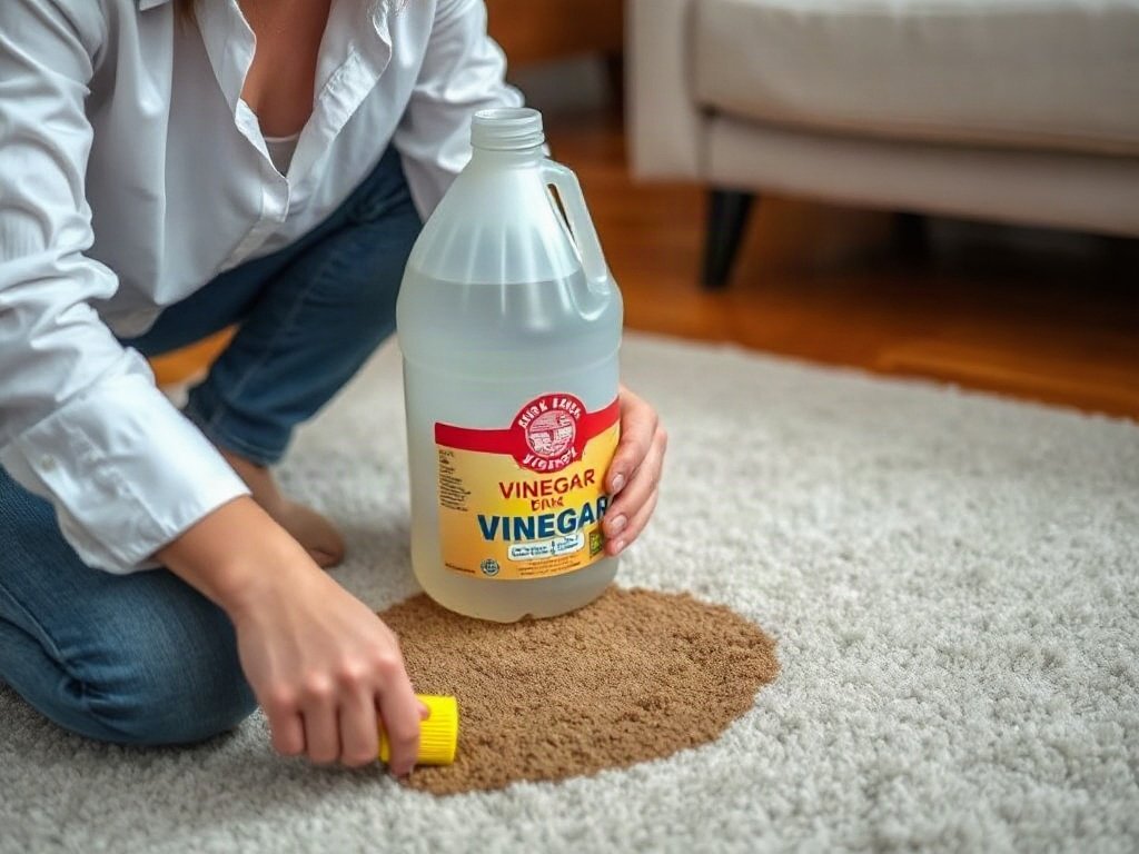 Người Việt sử dụng dung dịch giấm làm sạch thảm cà phê