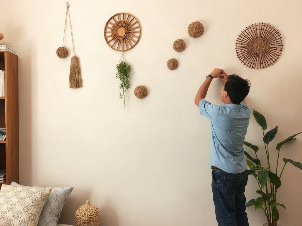 Người Việt trang trí tường với các yếu tố nghệ thuật