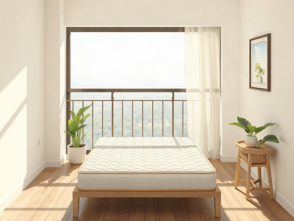 Phơi nệm cao su thiên nhiên dưới ánh nắng