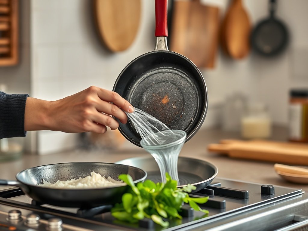 Tầm quan trọng của việc vệ sinh nhẹ nhàng để bảo quản chảo chống dính.