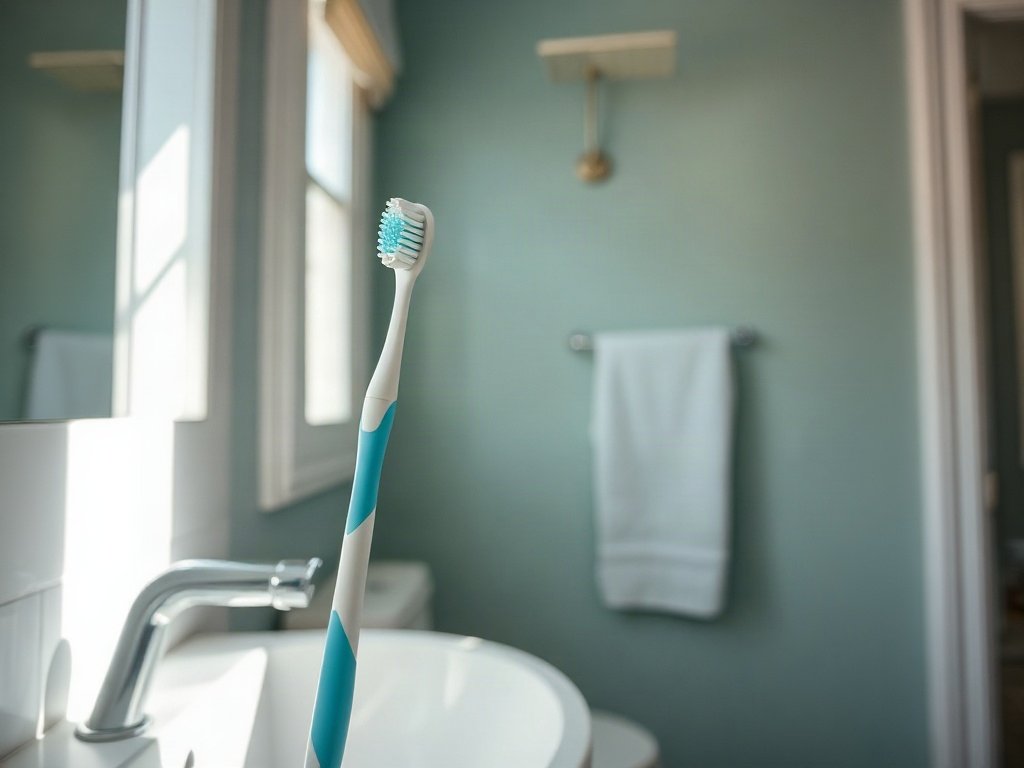 Bàn chải đánh răng để khô ngược chiều