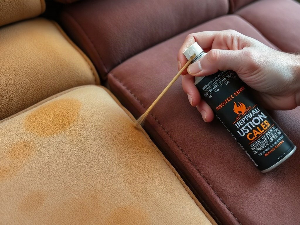 Các màu da lộn khác nhau được phục hồi bằng xịt phục hồi chuyên dụng.