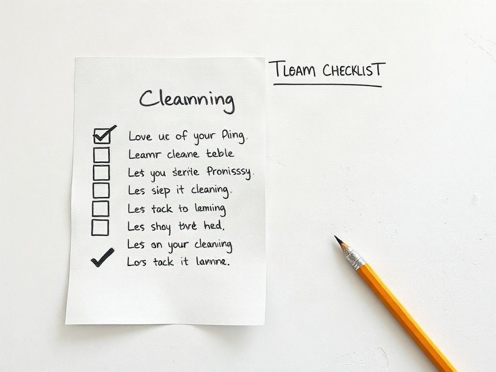 Danh sách chi tiết các bước làm sạch tường khỏi vết bút chì, phong cách viết tay
