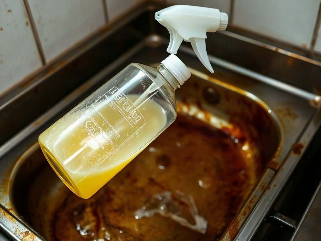 Dung dịch tự chế để làm sạch dầu mỡ nhà bếp
