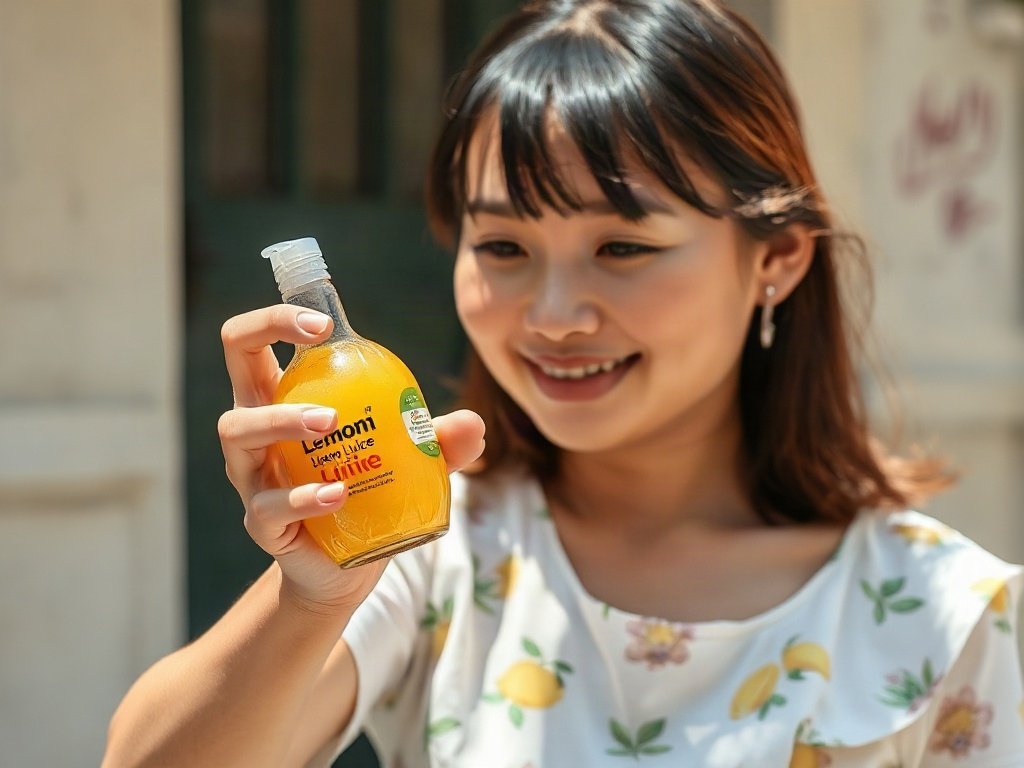 Dùng nước chanh dưới ánh sáng mặt trời để cọ sạch nhựa