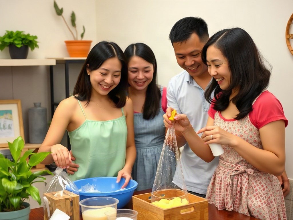 Gia đình Việt vui vẻ áp dụng mẹo vặt chung trong sinh hoạt hàng ngày
