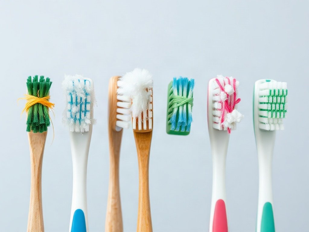 Hình ảnh bàn chải qua nhiều giai đoạn sử dụng