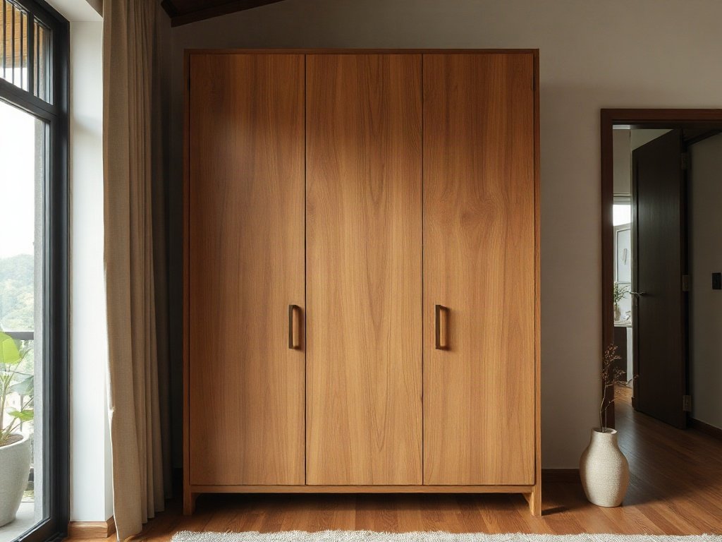Tủ quần áo tối giản trong ngôi nhà truyền thống Việt Nam