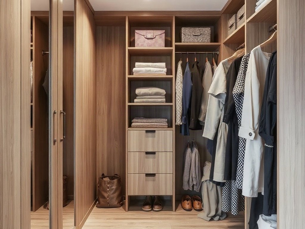 Giải pháp lưu trữ hiệu quả trong tủ quần áo nhỏ