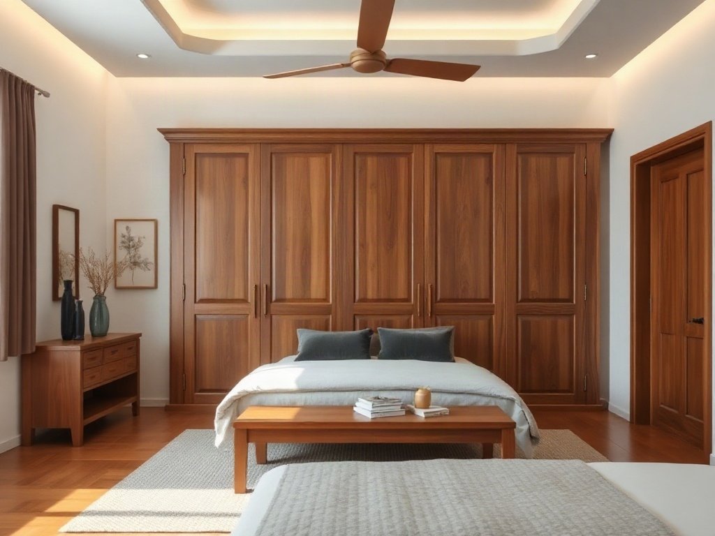 Phòng ngủ lấy cảm hứng từ Việt Nam với tủ quần áo rộng