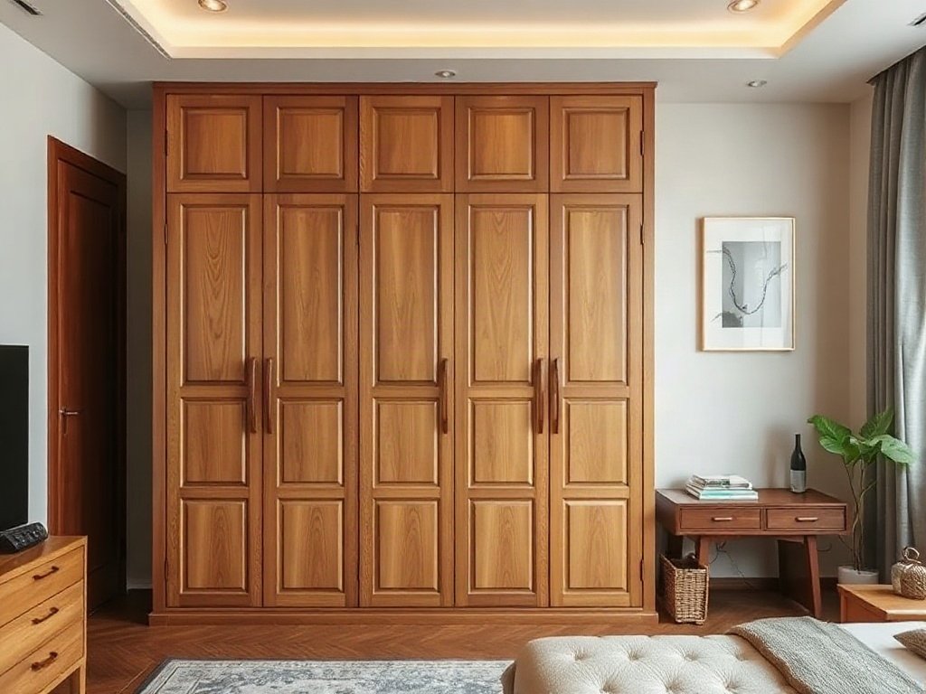 Tủ quần áo rộng rãi trong phòng gia đình Việt Nam