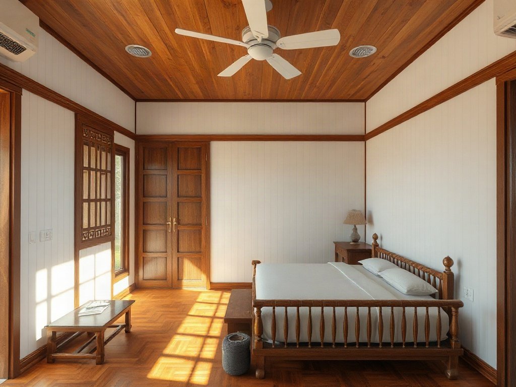 Nội thất phòng ngủ gỗ truyền thống Việt Nam