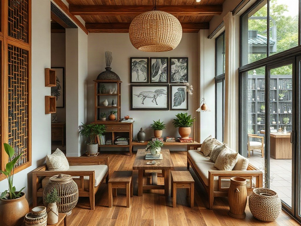 Nội thất gỗ với không gian văn hóa Việt Nam