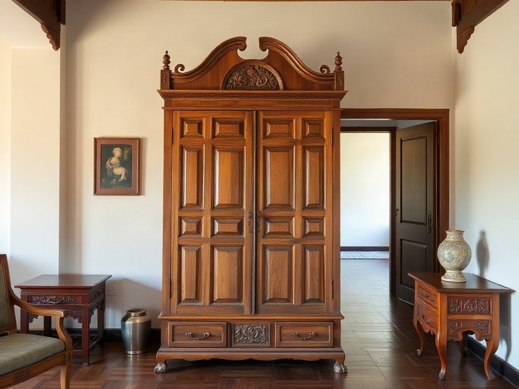 Tủ quần áo cổ điển trong biệt thự Việt Nam