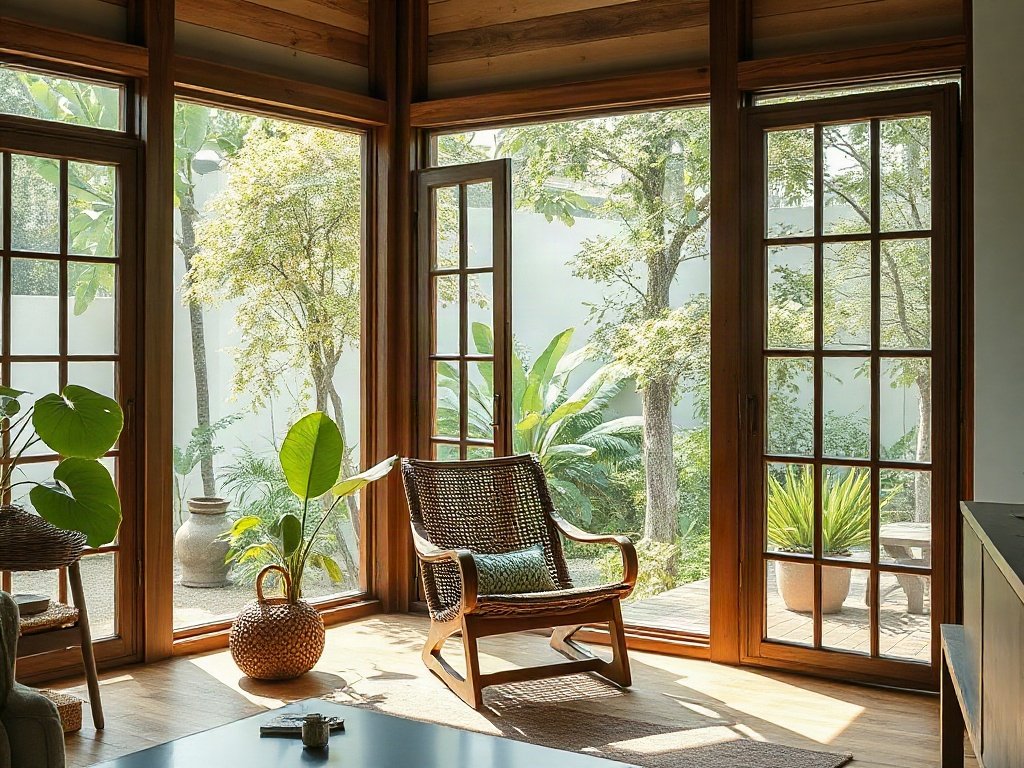 Nội thất nhà Việt với ghế inox