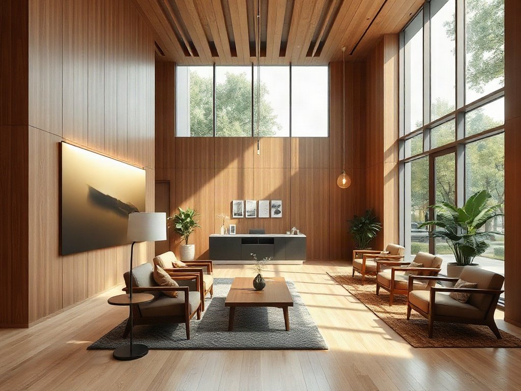 Khu vực tiếp tân văn phòng Việt Nam tinh tế