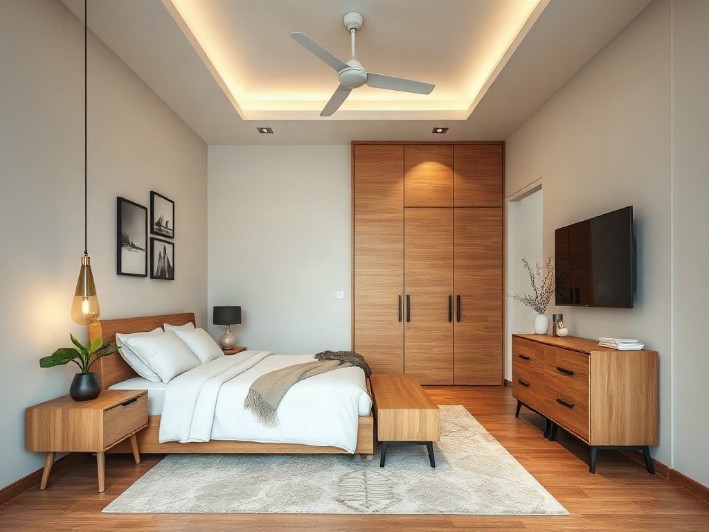 Nội thất nhà Việt Nam hiện đại với đồ gỗ phòng ngủ