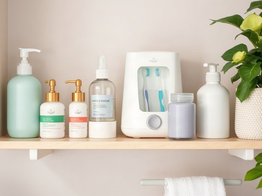 Kệ phòng tắm chứa dụng cụ vệ sinh cá nhân
