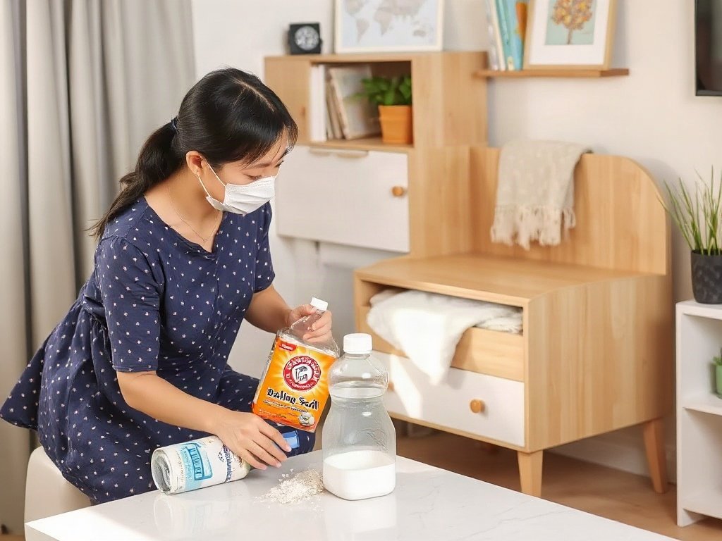 Làm sạch đồ nội thất phòng trẻ em với baking soda