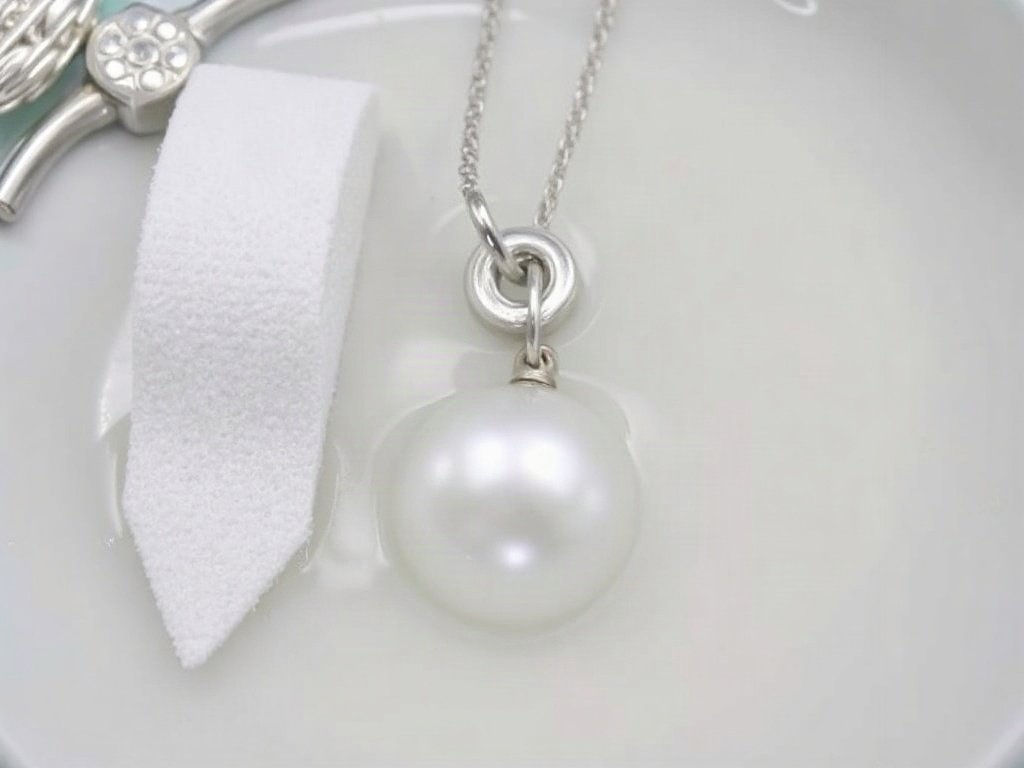 Làm sạch trang sức bạc với dung dịch bicarbonate.