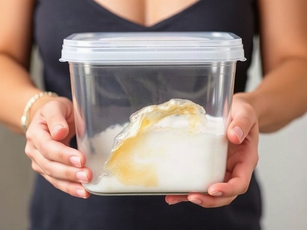 Làm sạch vết bẩn cứng đầu trên nhựa trong suốt bằng giấm và baking soda