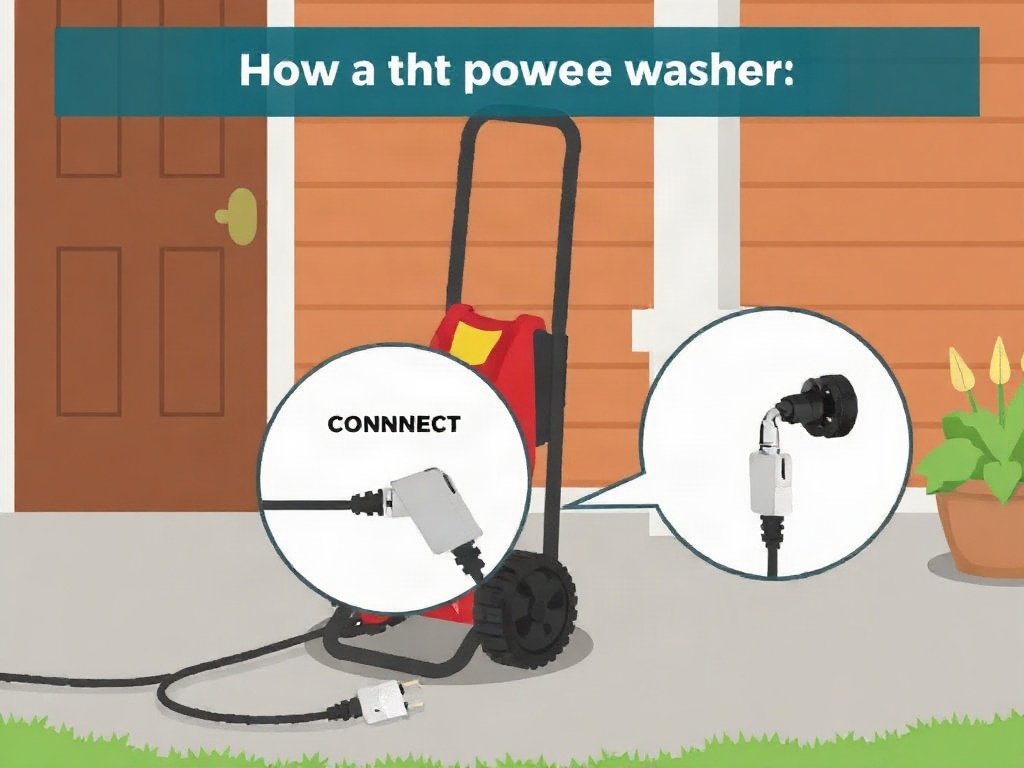 Ngắt điện an toàn trước khi vệ sinh máy rửa xe
