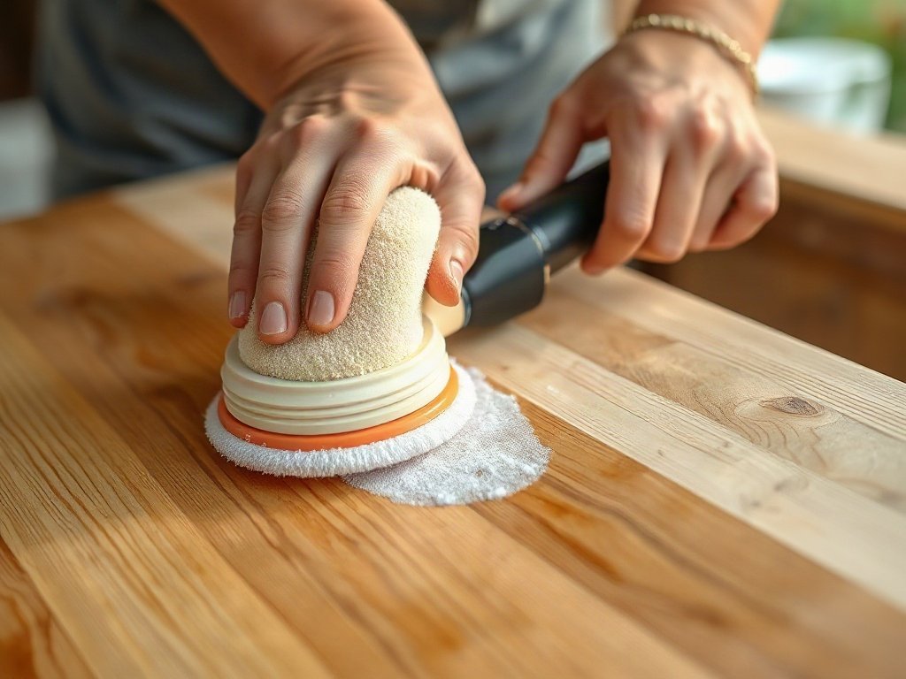Người Việt đánh bóng đồ gỗ sau khi tẩy sơn