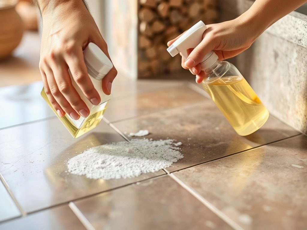 Sử dụng chất tẩy trung tính trên bề mặt đá