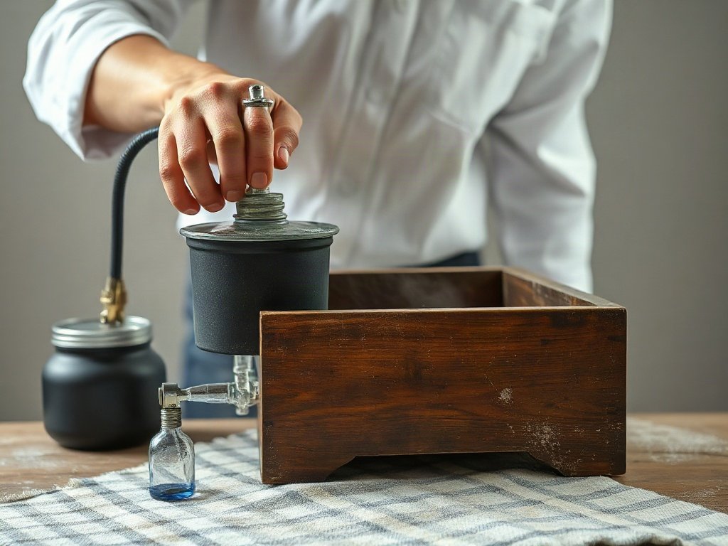 Sử dụng phương pháp hơi nước làm sạch đồ gỗ cổ điển