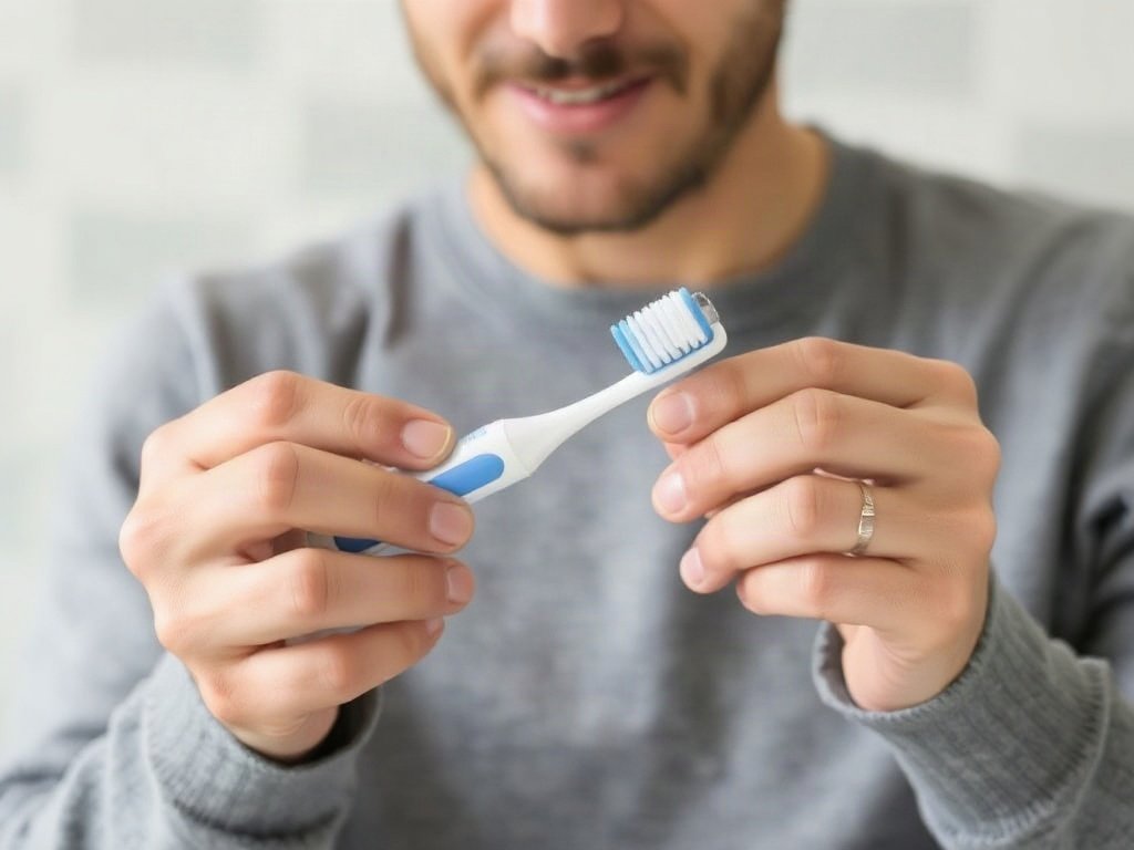 Thay bàn chải đánh răng với bàn chải mới