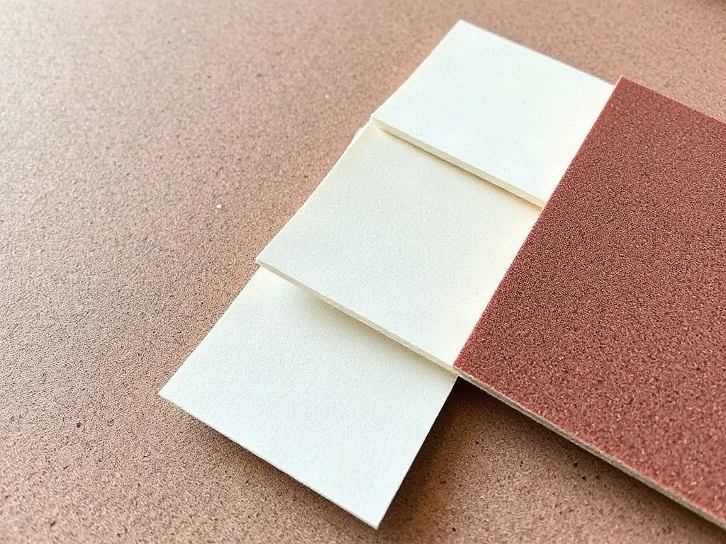 Chuẩn bị giấy nhám để mài mòn vết xước trên nhựa