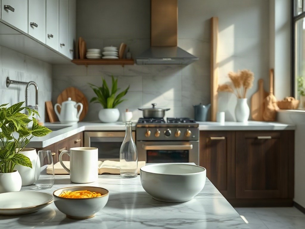 Đồ sứ cao cấp trong nhà bếp hiện đại Việt Nam