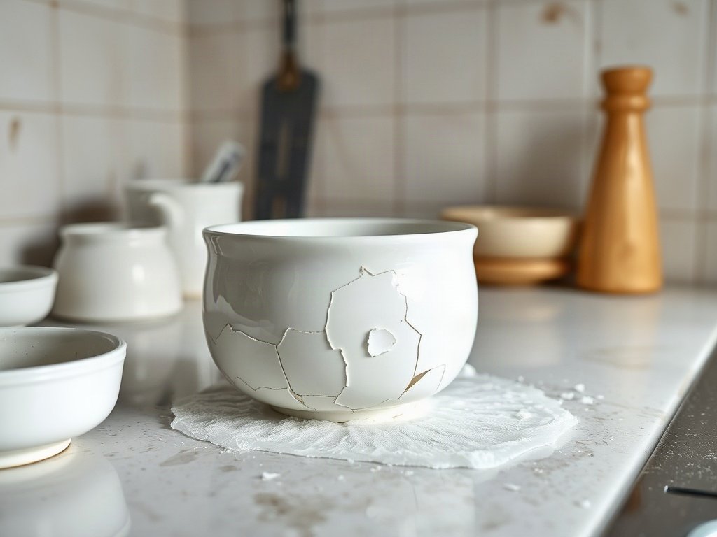 Toàn cảnh đồ gốm sứ bị mẻ trong không gian bếp Việt Nam