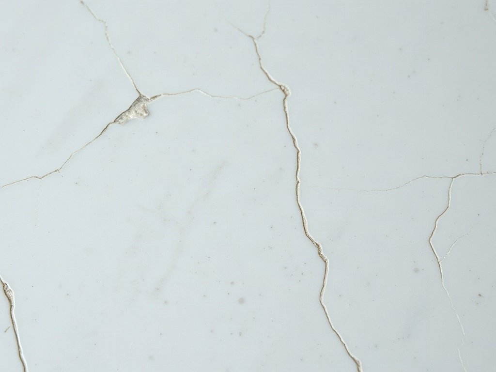 Cận cảnh bề mặt đồ sứ bị rạn nứt