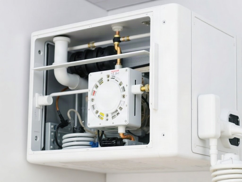 Chi tiết cấu trúc bên trong máy lạnh treo tường khi vệ sinh