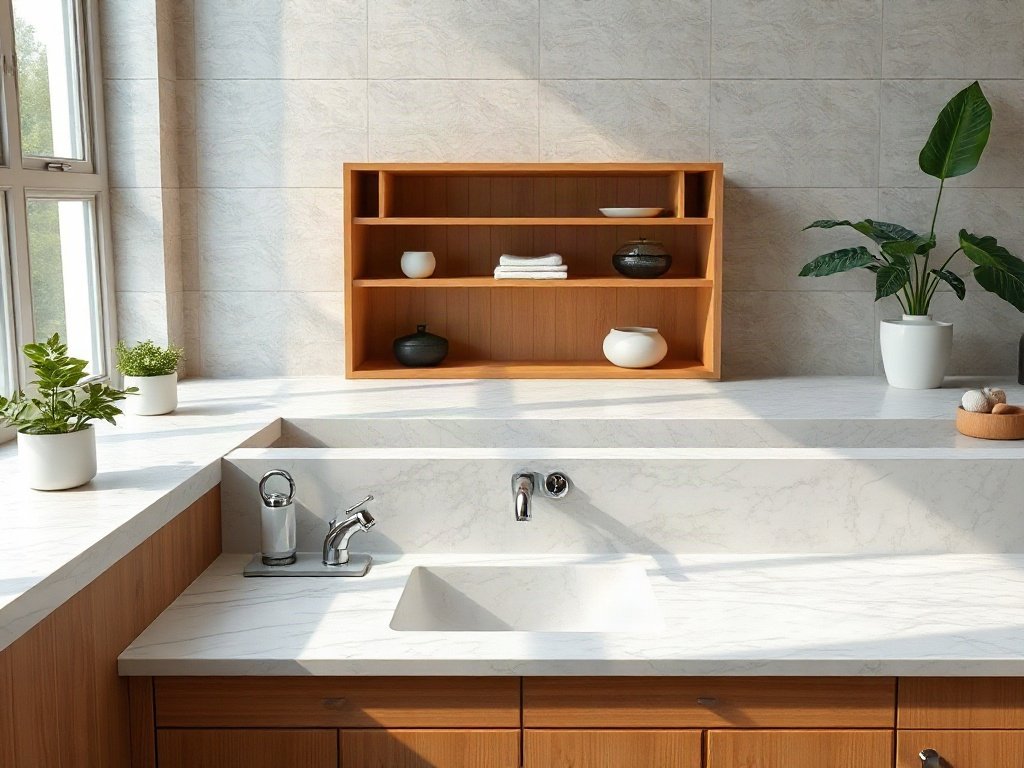 Bồn rửa mặt phối hợp nội thất theo phong thủy