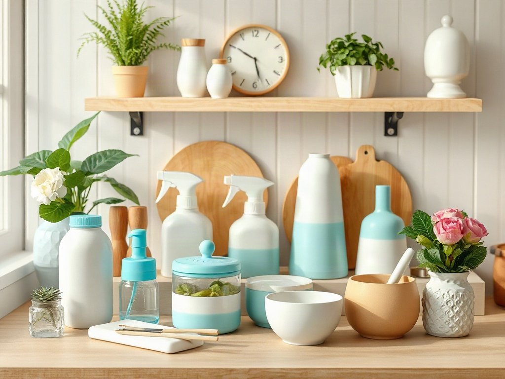 Đồ nhựa phối hợp với nội thất tạo phong thủy